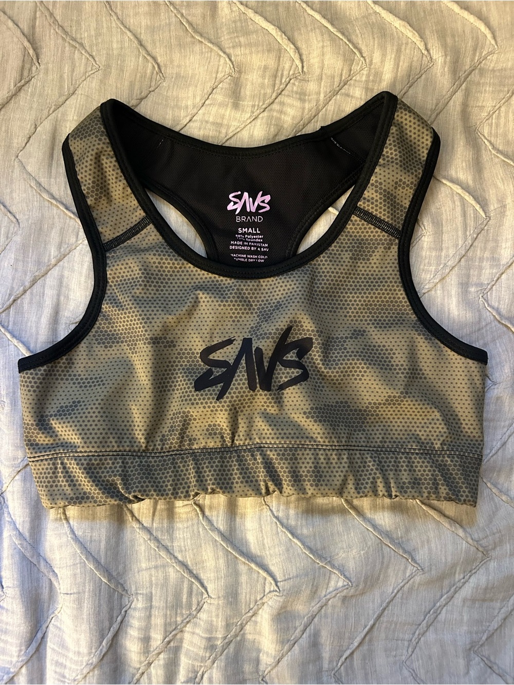 Savs Olive Green Sports Bralette - Small